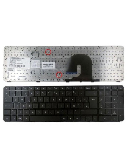 Teclado compatible para portátil HP dv7-4000 con marco