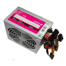 Fuente alimentacion ATX 500w L-Link Negra / Fan 12cm / Incluye cable de Alimentacion / LL-PS-500-CAB